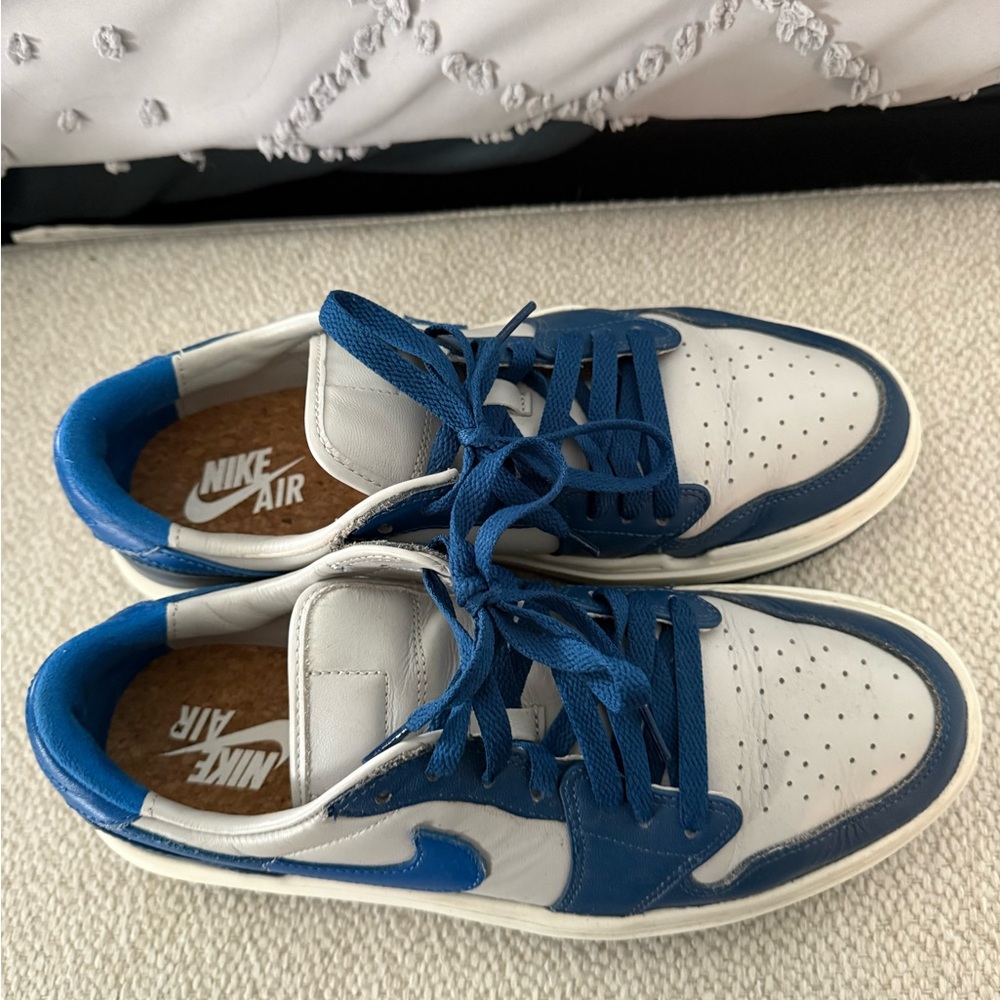Nike Air Women's White and Blue Sneakers
